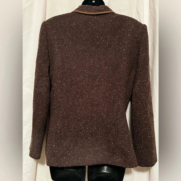 Le Suit Women's Sz 12 Two Piece Wool Blend Blazer & Skirt Combo - Picture 6 of 8